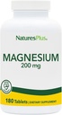 NaturePlus Magnesium - 200 mg, 180 tabletter - Vegetarisk, Gluten Free - 180 Servere