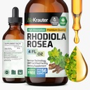 BIO KRAUTER Rhodiola Supplement Flydende - Pure Rhodiola Rosea tinktur til Calmness Support - Alkohol & Sukker Free Extract - 4 Fl.Oz.