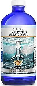 Colloidal Silver Liquid | 8 oz Glass Bottle by Silver Holistics
