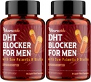 DHT Blocker til mænd er 124; hårvækst tillæg med Saw Palmetto & Biotin - hårvækst vitaminer - hårvækst - naturlige hårtab kosttilskud flydende - Proprietær urteblandinger (180 kapsler)