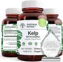 Naturlig Nutra Kelp Jod Thyroid Support, Styrker immunsystemet, og Regulerer Metabolisme, Vegansk Sea Kelp, Ikke GMO, Atlantic Sourced Seaweed Extract, 225 mcg, 100 tabletter