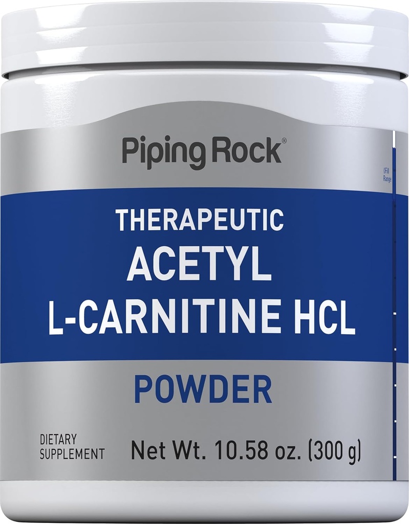Piping Rock Acetyl L- Carnitin Powder ekskl. gluten fri