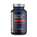 100% Pure Krill Oil 1000mg, Omega 3, Højeste koncentration 56% Phospholipider, Cholin & Astaxanthin, Sustainable Antarctic SuperbaBoost, DHA, EPA, Heart, Brain, Eye & Hudpleje, Ingen Fish Oil
