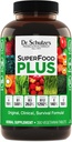Dr. Schulzes SuperFood Plus - 124; Vitamin & Mineral Herbal Koncentrat - 124; Daglig ernæring & øget energi - 124; Gluten- Free & Non- Gmo - 124; Vegan - 124; 390 Tabs - 124; Packaging May Vary