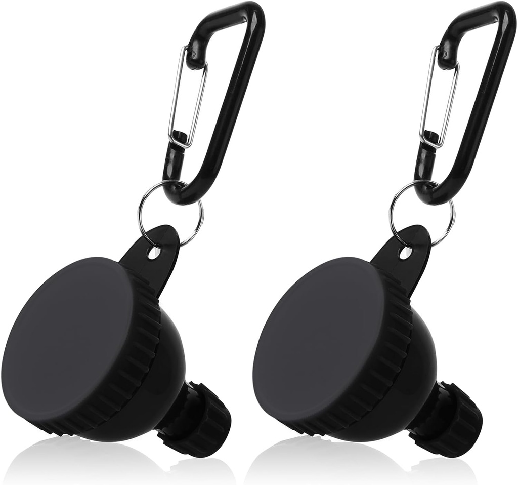 2 stk Protein Powder Container, Portable Protein Powder Travel Container, Protein Powder tragt, Vand flaske tragte til pulver blandinger, Pre Workout / Gym supplement tragt nøglering (50ml)