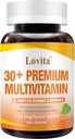 Lovita Premium Multivitamin til voksne 30 + med enzymer, gurkemeje & Omfattende ernæringsstøtte - 120 vegetariske tabletter