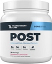 Transparent Labs Post - Post- Workout Recovery Muscle Builder med L- Glutamin, Beta- Alanine og BetaPure Betaine Vandfri for Muscle Recovery og Muscle Building - 30 Servering, Jordbær Lemonade