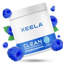 XEELA Pre Workout Powder - Clean & Testet - Jitter Free, Safe, og Natural - Øge termogenenergi, Focus, og Endurance w / Creatin, Organisk Koffein, og Plant baseret Citrullin (Blå Hindbær)