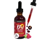 Bricker Labs B- 12 Blast Liquid Vitamin B12 og folinsyre tillæg, Support Energy Production, Great Tasting Liquid Vitamin B12 Kosttilskud i naturlige hindbær smag, 2 fl oz flaske