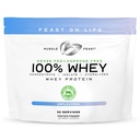Muskel Feast 100% Grass Fed Whey Protein Powder, All Natural Hormone Free Paure Raised Whey Protein Powder for Women & Men- Whey Concentrate, Isolate & Hydrolysed Protein Powder Blend- Unflavored, 2lb