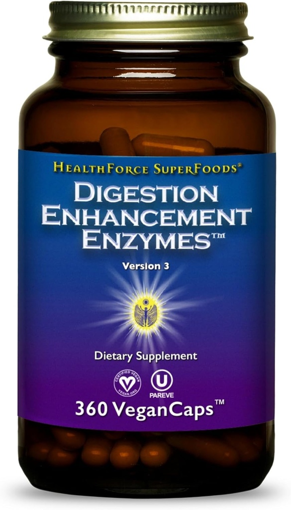 INTEGRERET SUPERFODER fordøjelsesfremmende enzymer - 360 Veganske kapsler