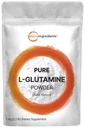 L Glutamin Powder Gut Health, 1Kg, 100% Pure, Free Form - Unflavored- Vegan Friendly, No Filler, Ingen tilsætningsstoffer, Understøtter Muscle Recovery, Post Workout Budding124; Non- GMO & Gluten- Free