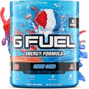 G Brændstof Snow Cone Energy Drink Powder, Pre Workout Koffein Mix for Gaming, Sugar Free Focus Amino, Vitamin + Antioxidanter, 9.9oz (Snow Cone, 40 Servere)
