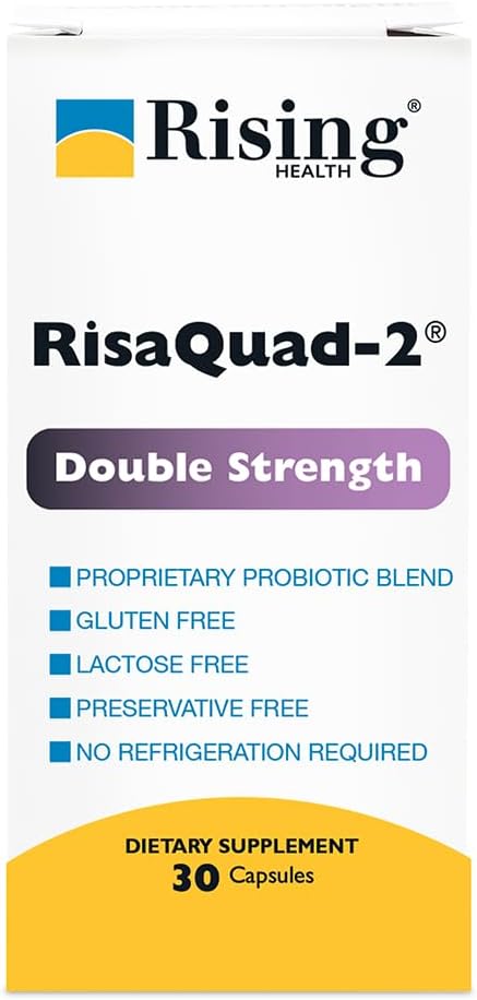 Risaquad-2 Probiotisk Kosttilskud - 375mg pakning med 30 kapsler