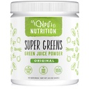 Super Green Powder Organic Blend: Non- GMO supplement, Inkluderer Spirulina, Alfalfa, Spinat, Probiotika, Fiber og fordøjelsesfremmende enzymer, Ingen kunstige sødestoffer, 30 Servere