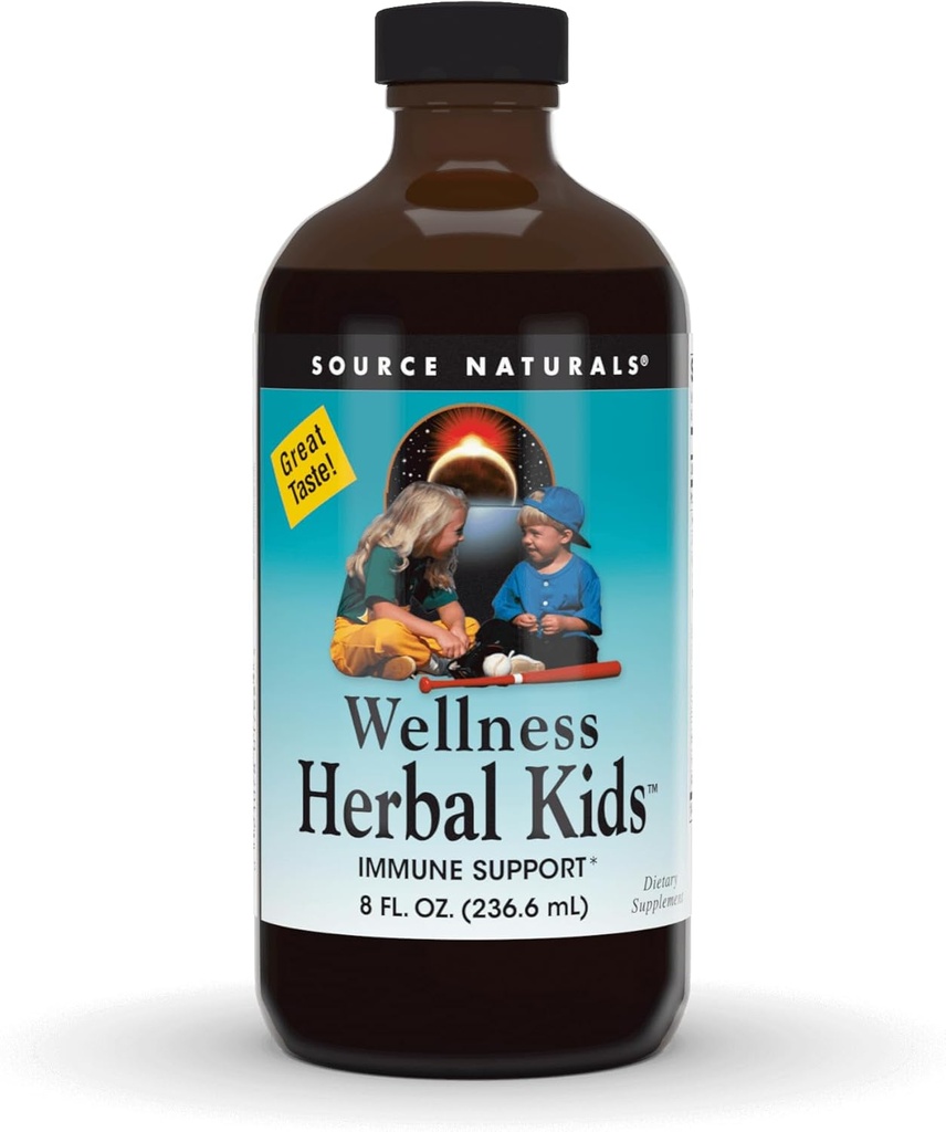 Source Naturals Wellness Herbal Kids, for immunsystemet support * - 8 Fluid oz
