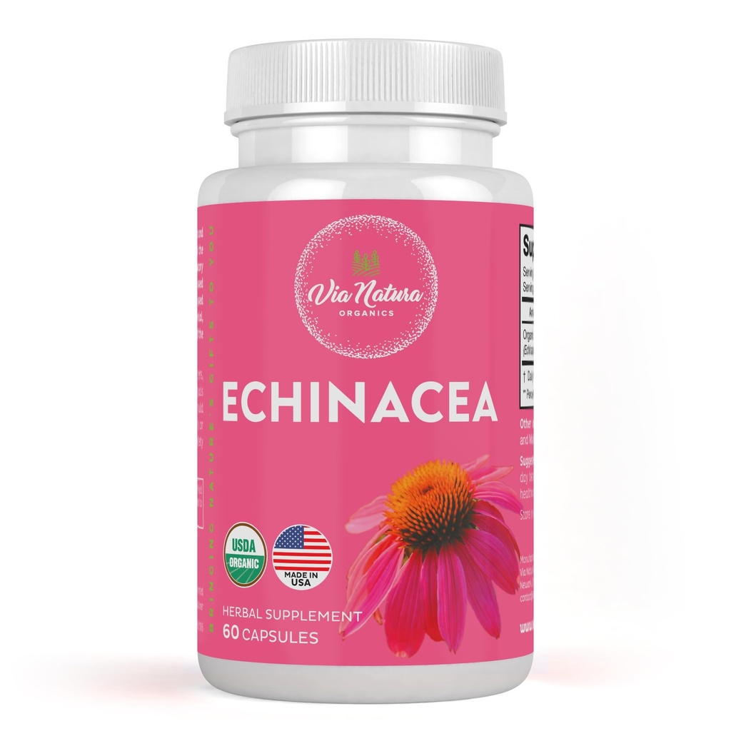 Echinacea Supplementet 124; Natural & Organic; 124; 60 Kapsler