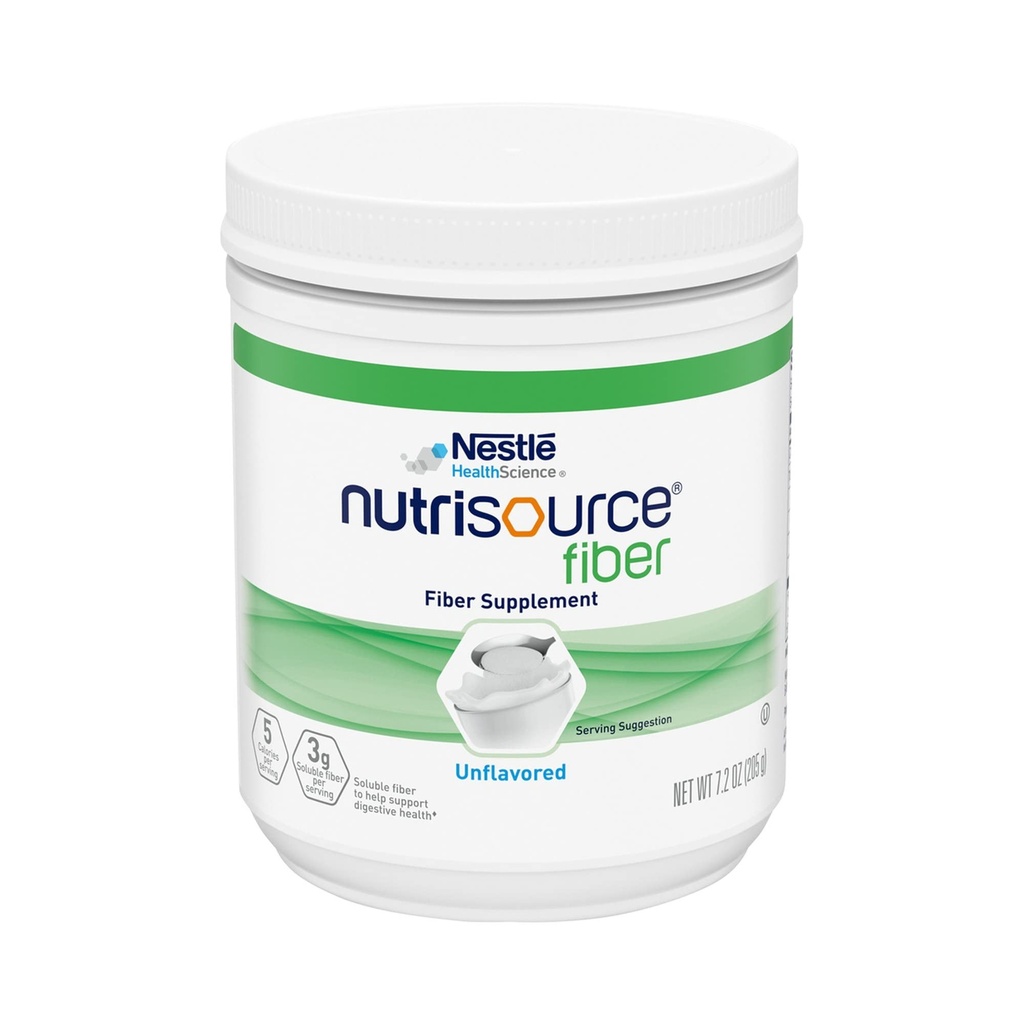 Nestle Nutrisource Fiber Fiber Supplement Uden smag 7.2 oz. Canister 4 Ct
