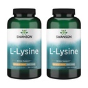 Swanson Free Form L- Lysin - Natural Supplement Fremme Stress Support & Nervesystemet Sundhed - Kan fremme rolig mood & afslapning - (300 kapsler, 500mg hver) 2 Pack
