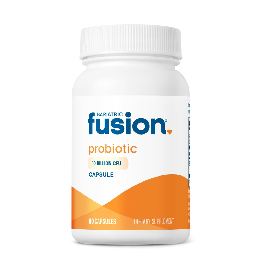 Bariatric Fusion Probiotic Capsule Note 124; Let at synke Bariatric Vitamin Note 124; 10 Millioner CFU