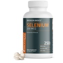 Bronson Selenium 200 mcg immun & antioxidant Support Essential Mineral, 250 Vegetariske tabletter