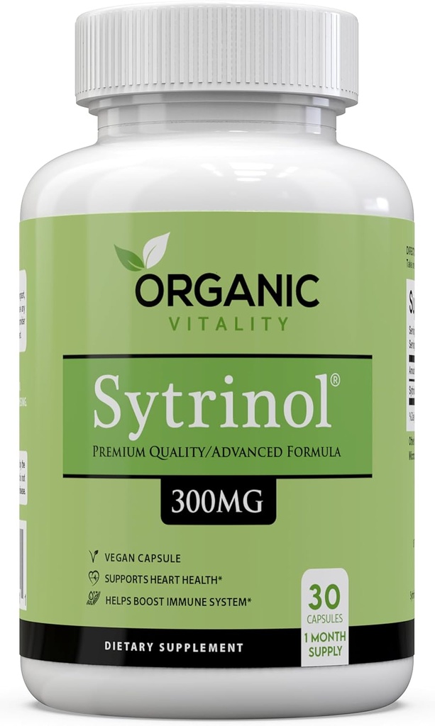 Premium Sytrinol supplement - 300 mg ren sytrinol per servering - 30 Veggie kapsler - understøtter din samlede sundhed