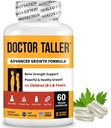 NuBest Doctor Taller - Bone Strength Supports, Enhance Immunsystem - Keto med Calcium, Vitamin D3, Vitamin K2, Aminosyrer & Urter til børn (8 +) - 60 Veganske Kapsler 124; 1 Måned Supply