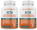 2 flasker Beta sitosterol 800 mg per servering 180 Total Kapsler Prostatastøtte