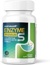 NANOWELL Enzyme Premium S - fordøjelsesmæssig sundhed Multi- Enzyme supplement med 10 enzymer, herunder Bromelain og Papain - 60 kapsler, 60- dages forsyning
