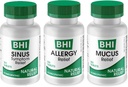 MediNatura BHI Multi Symptom Flare- Up Defense Bundle Sinus Relief Tablets (100) Mucus Relief Tablets (100) + Allergy Relief Tablets (100) Homøopatisk Relief - Fast- Actioning, Quick- Opløs