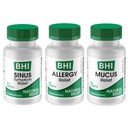MediNatura BHI Multi Symptom Flare- Up Defense Bundle Sinus Relief Tablets (100) Mucus Relief Tablets (100) + Allergy Relief Tablets (100) Homøopatisk Relief - Fast- Actioning, Quick- Opløs