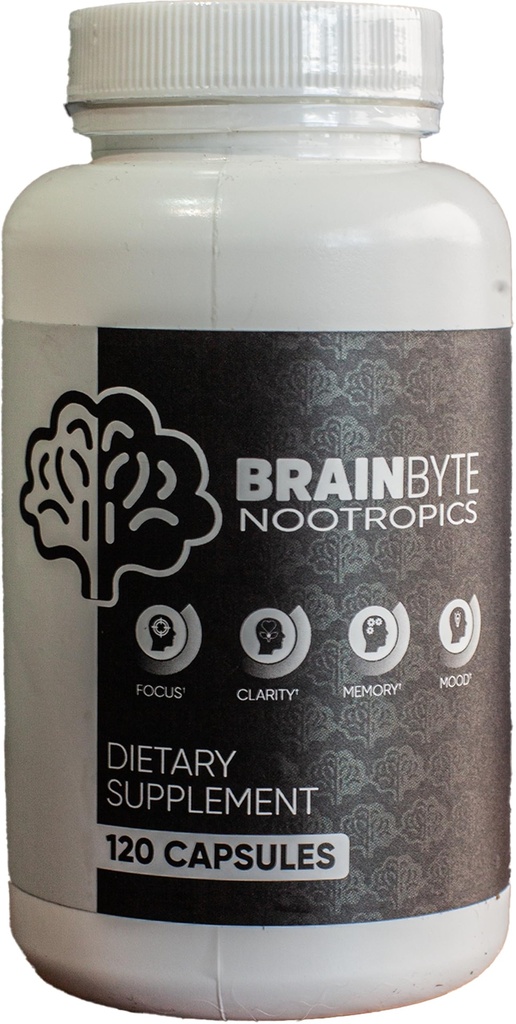 All-in-One Nootrop Supplement for Mænd & Kvinder; Coffein- Free Focus med L- Theanine & Phosphatidylserin (120 Greve)