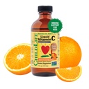 BEDLIV VÆSENTLIGE Flydende C-vitamin - Pure Vitamin C Flydende supplement til børn, Toddlers, & Babyer, immunsystemet support, Natural Orange Flavor, 4 Fl Oz (pakke med 1)