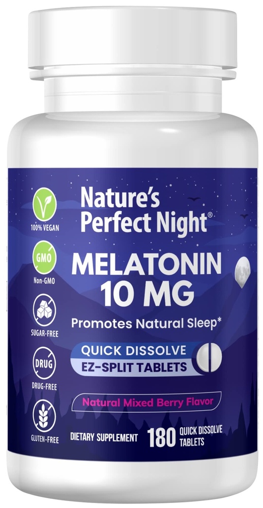 Nature 's Perfect Night be 124; Melatonin 10mg
