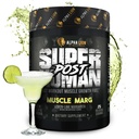 Alpha Lion Superhuman Post Workout Powder, Muscle Builder Drink, Creatinine Monohydrat + mere for Lean Muscle Growth, Strength & Volume, Supplement for kvinder & mænd (25 Servere, Muscle Marg)
