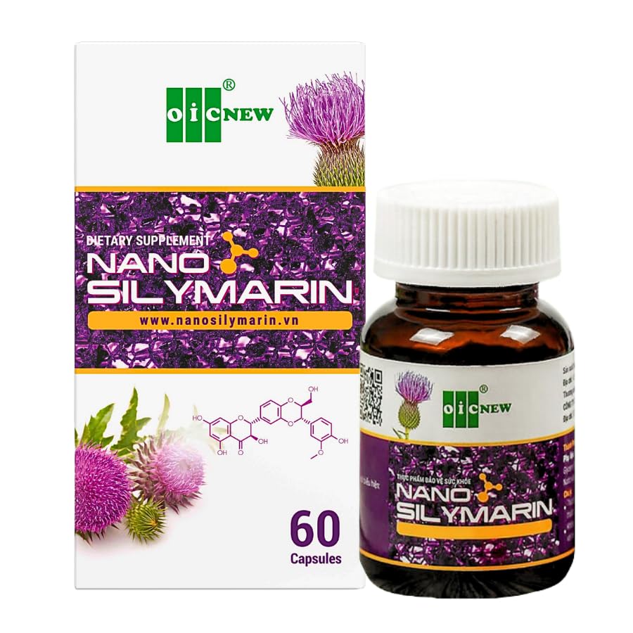 Nano Silymarin - 60 kapsler - Leversygestøtte og stabiliser leverceller - Nano teknologi øger absorptionen op til 99,9%
