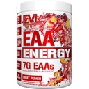 Evolution Nutrition EAA Energy - Pre & Post Workout Powder - Muscle Building & Recovery Supplement - 7g Essential Aminosyrer + 5g BCAA - Clean Energy - med koffein - 30 Servering - Frugt Punch