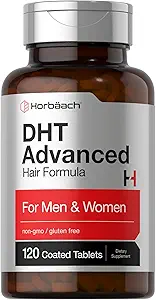 Horbäach DHT Advanced Hår Formel 124; 120 Tabletter 4004; Non-GMO og Gluten Free Hår Formel Blend med Saw Palmetto, Kudzu, og Fo-Ti