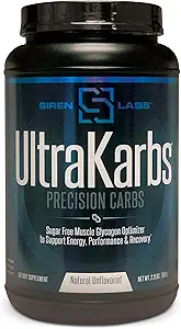 Siren Labs Ultra Karbs Mass Gainer Post Workout Muscle Builder sund Carb Indlæsning - Kulhydrat Blend med KarboLyn - mere energi, Hurtigere Inddrivelse - Vægt Gainer for mænd (40 Servere)