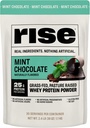 Rise Grass- Fed Whey Protein Powder - Mint Chokolade Buddy 124; 25g Protein Ingen Kunstig Artificielle Artiskokker, Farver, eller Konserveringsmidler - Sugar Free, Gluten- Free, Soy Free (2.4 lbs)