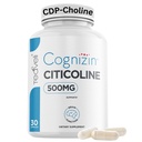 Teaveli Cognizin Citicoline - 500mg CDP Cholin Capsules - Klinisk Studerede Brain supplement til støtte Klarhed, koncentration og hukommelse - mest biotilgængelige form for cholin kosttilskud - 30 Servere