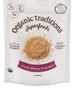 Organic Traditions Organic Amla Berry Powder, Pulvered Amla Indian Gooseberry, Non- GMO Organic Poweded Fruit Superfood, 7oz (200g) Bag