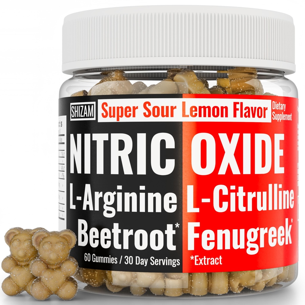 SHIZAM Beets Fenugreek Super nitrogenoxid gummies w L- Arginin L- Citrullin, Beet Root Chews Chweable Chewables Kapsler piller supplement kosttilskud Alt, Bootroot Flow Voksne Mænd Beats