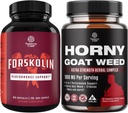Bundle af Pure Forskolin Extract supplement til forbedret energi til Adults- Plant- baseret energi kosttilskud og Horny Geat Weed Extract Complex for Enhanced Energy og Stamina