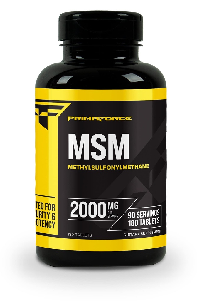 Primaforce MSM Tablets 2000mg Servering, 180 Tablets, 90 Servering