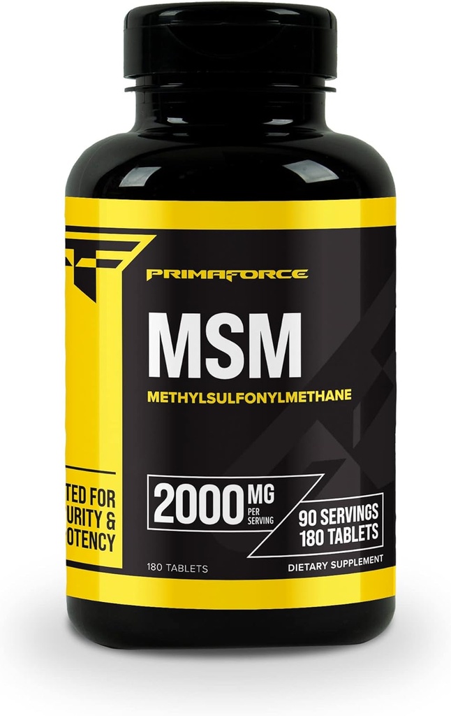 Primaforce MSM Tablets 2000mg Servering, 180 Tablets, 90 Servering