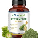 FineLand Bitter Melon 25: 1 Extract 12,500mg Strength, 10% Bitter Principper, 160 Vegan Kapsler, Understøtter fordøjelsessygdomme, Standardiseret og koncentreret 25X Extract, Non- GMO Made in USA