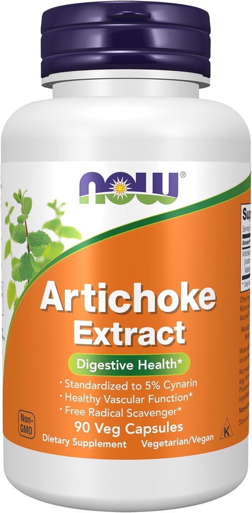 Now Foods Artichoke Extract 450mg, Vega- kapsler, 90- Count