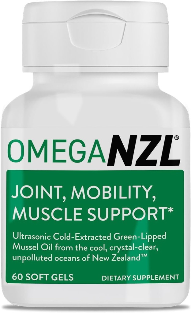 Original Omega-3 Fælles Support, Bedste Natural Muscle Relief, Green Lipped Mussel Oil, 60 Softgels, Ingen Fishy Eftersmag