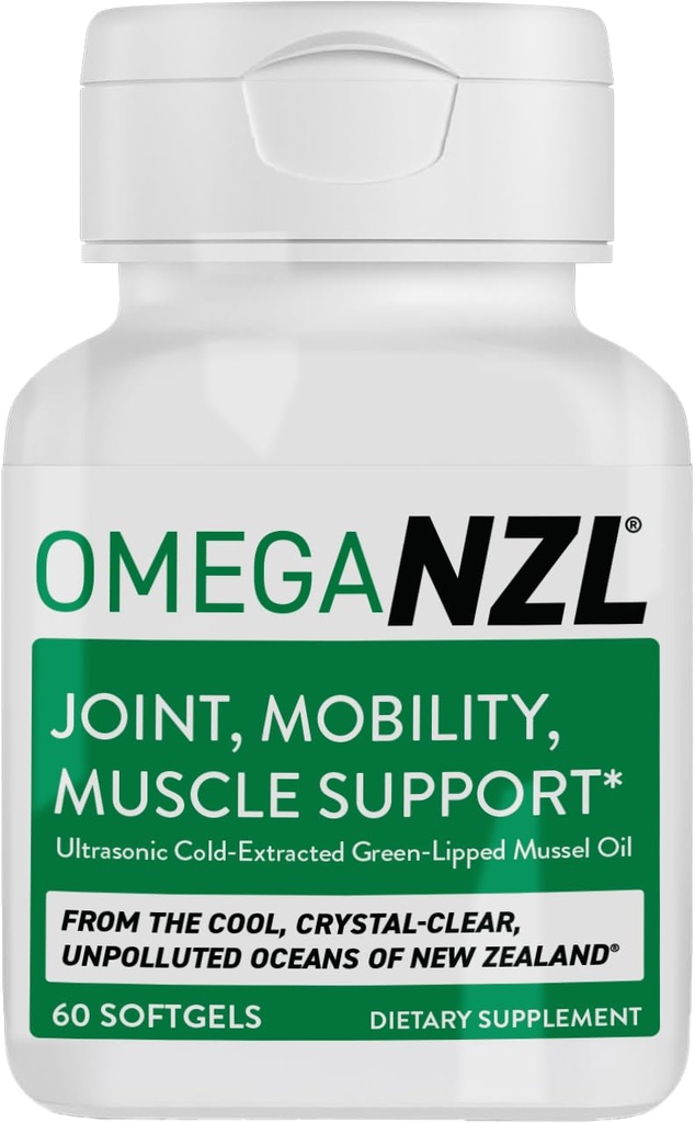 Original Omega-3 Fælles Support, Bedste Natural Muscle Relief, Green Lipped Mussel Oil, 60 Softgels, Ingen Fishy Eftersmag